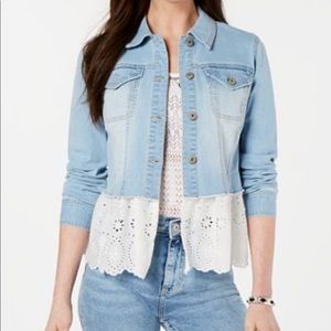 Denim eyelite jacket style & co